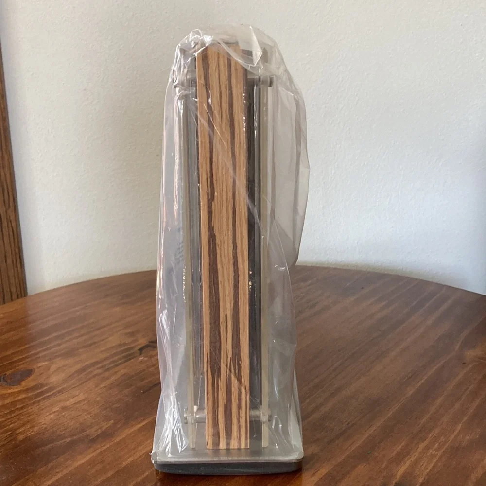 KNIFE BLOCK ONLY - Schmidt Brothers Zebra Wood Downton Knife Block - Brand New